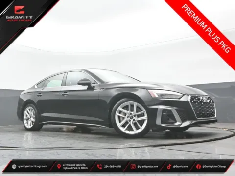 Black 2023 Audi A5 Sportback 45 S line Premium Plus for sale in Highland Park, IL