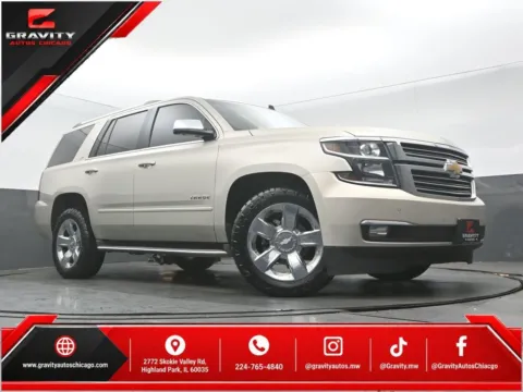 Silver 2015 Chevrolet Tahoe LTZ for sale in Highland Park, IL