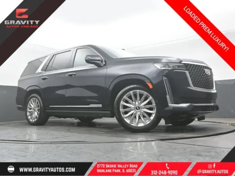 Blue 2021 Cadillac Escalade Premium Luxury for sale in Highland Park, IL