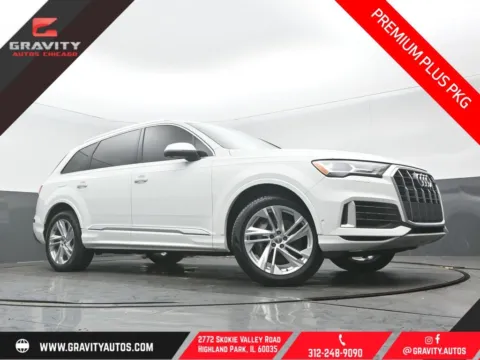 White 2020 Audi Q7 55 Premium Plus for sale in Highland Park, IL