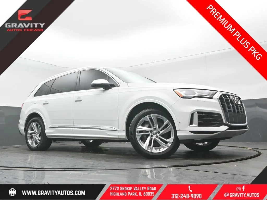 White 2020 Audi Q7 55 Premium Plus for sale in Highland Park, IL