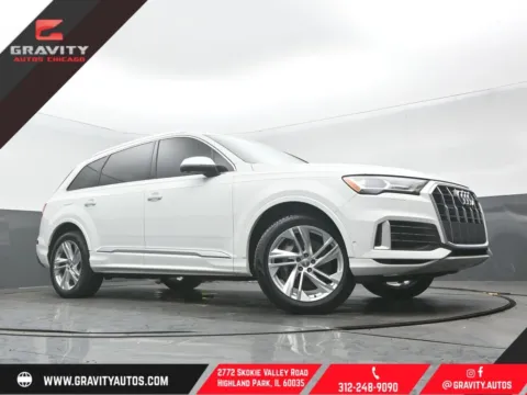 White 2020 Audi Q7 55 Premium Plus for sale in Highland Park, IL