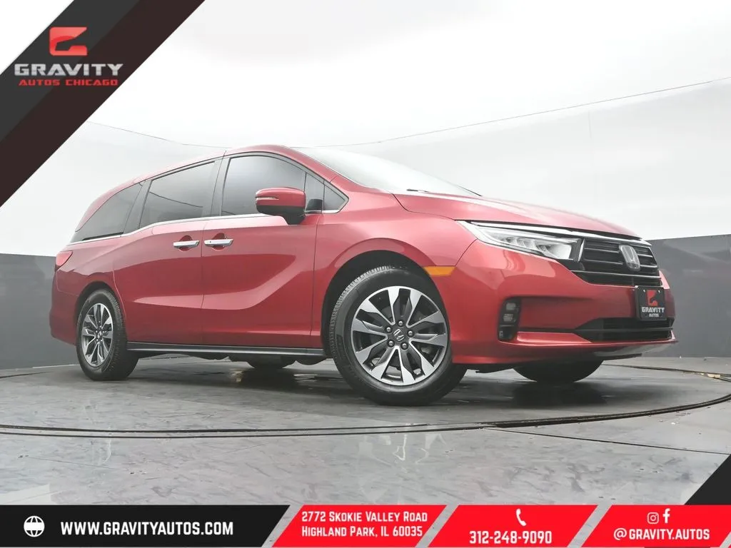 Red 2022 Honda Odyssey EX-L for sale in Highland Park, IL