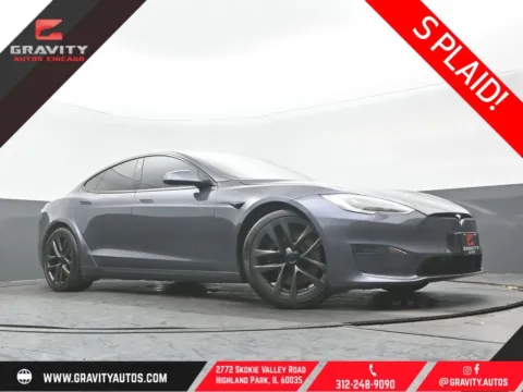Silver 2021 Tesla Model S Plaid for sale in Highland Park, IL