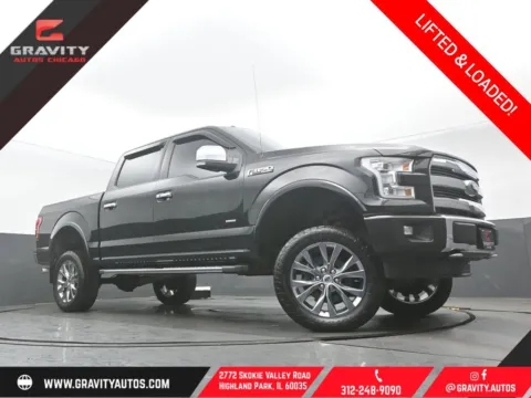 Black 2016 Ford F-150 Lariat for sale in Highland Park, IL