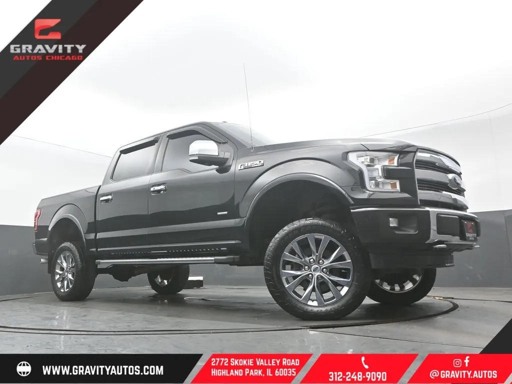Black 2016 Ford F-150 Lariat for sale in Highland Park, IL