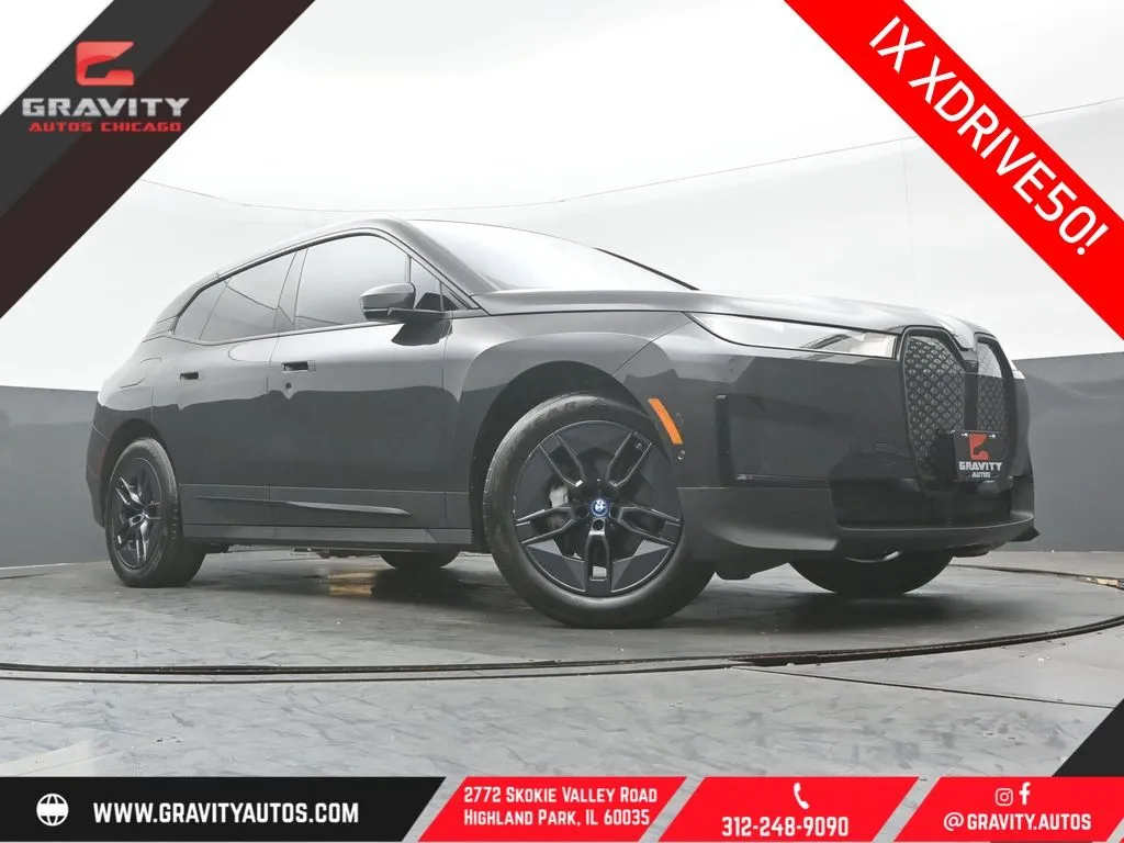 Gray 2024 BMW iX xDrive50 for sale in Highland Park, IL