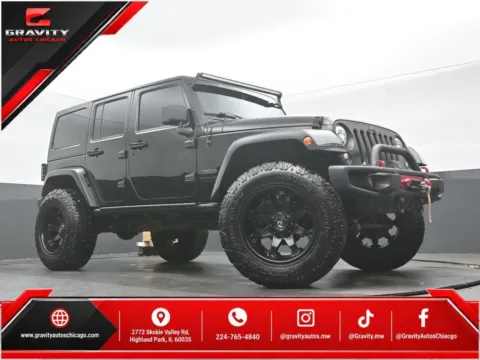 Black 2018 Jeep Wrangler JK Unlimited Rubicon for sale in Highland Park, IL