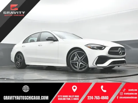 White 2023 Mercedes-Benz C-Class C 300 for sale in Highland Park, IL