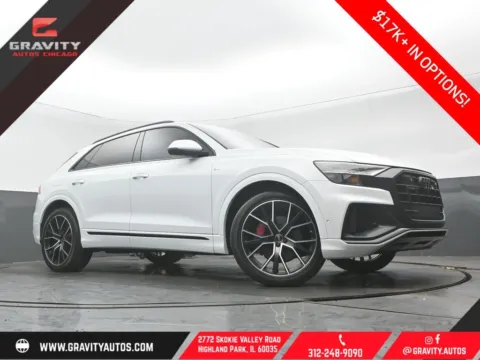 White 2023 Audi Q8 55 Prestige for sale in Highland Park, IL