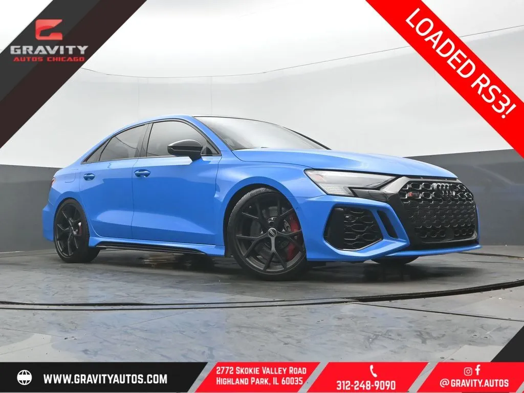 Blue 2024 Audi RS 3 2.5T for sale in Highland Park, IL