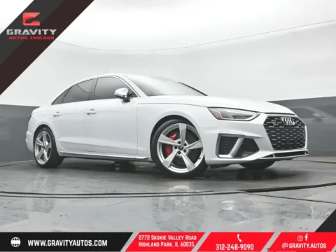 White 2023 Audi S4 3.0T Premium Plus for sale in Highland Park, IL