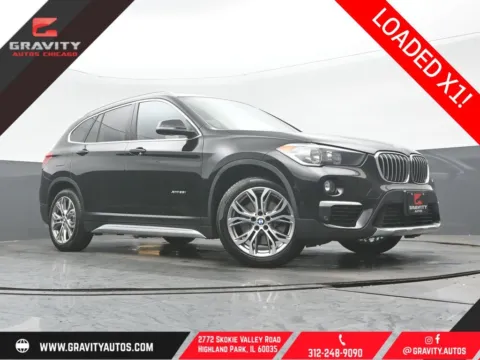 Black 2017 BMW X1 xDrive28i for sale in Highland Park, IL