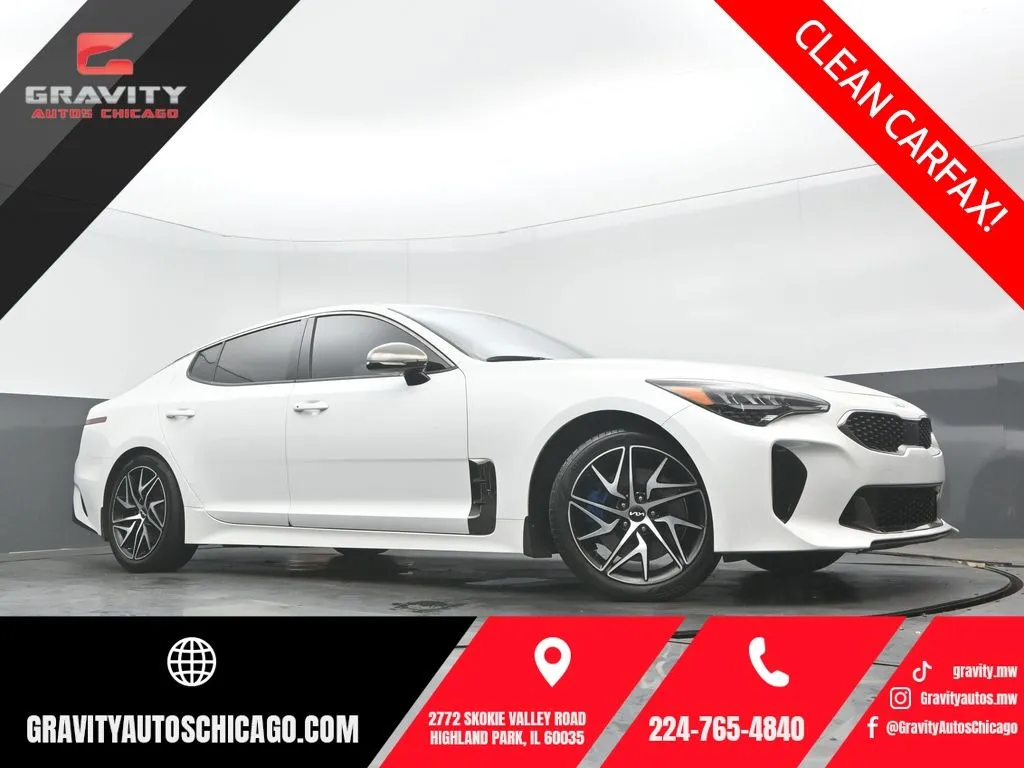 White 2022 Kia Stinger GT-Line for sale in Highland Park, IL