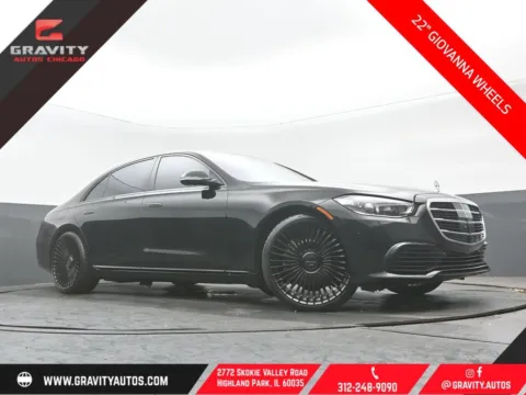 Black 2021 Mercedes-Benz S-Class S 580 for sale in Highland Park, IL