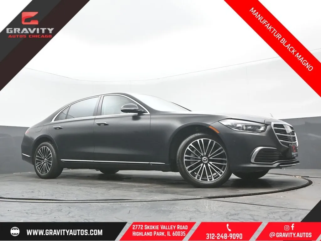 Black 2023 Mercedes-Benz S-Class S 580 for sale in Highland Park, IL