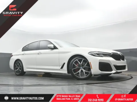 White 2023 BMW 5 Series 540i xDrive for sale in Highland Park, IL