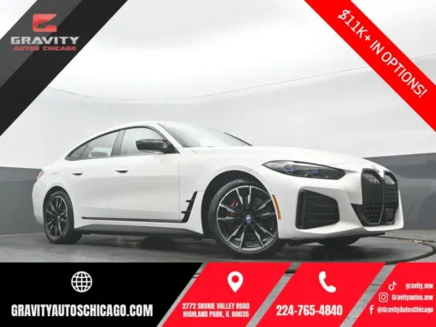 White 2023 BMW i4 M50 for sale in Highland Park, IL