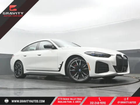 White 2023 BMW i4 M50 for sale in Highland Park, IL