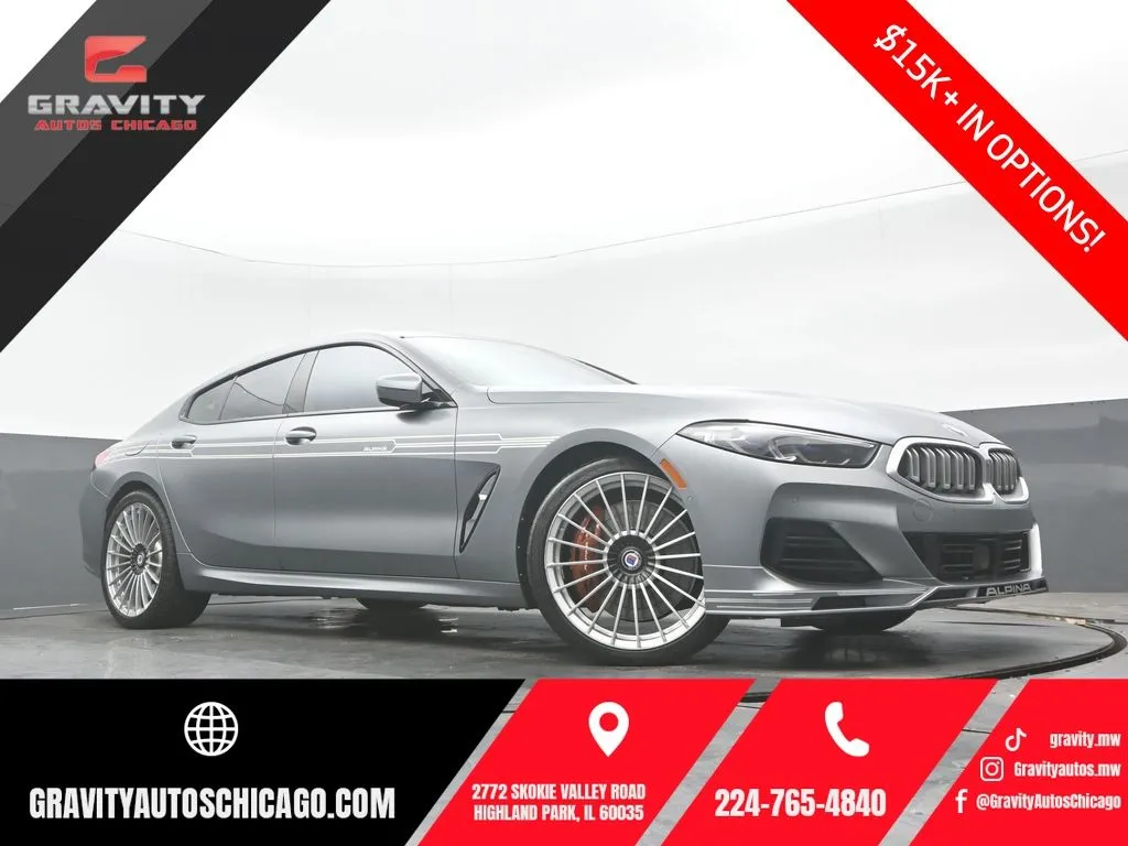 Gray 2023 BMW 8 Series ALPINA B8 xDrive for sale in Highland Park, IL