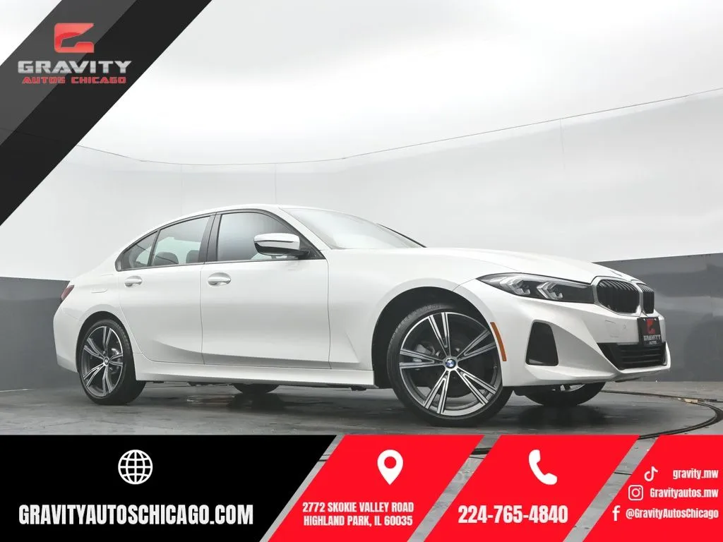 White 2023 BMW 3 Series 330i xDrive for sale in Highland Park, IL
