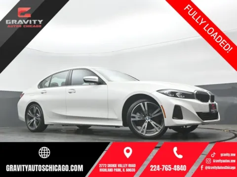 White 2023 BMW 3 Series 330i xDrive for sale in Highland Park, IL