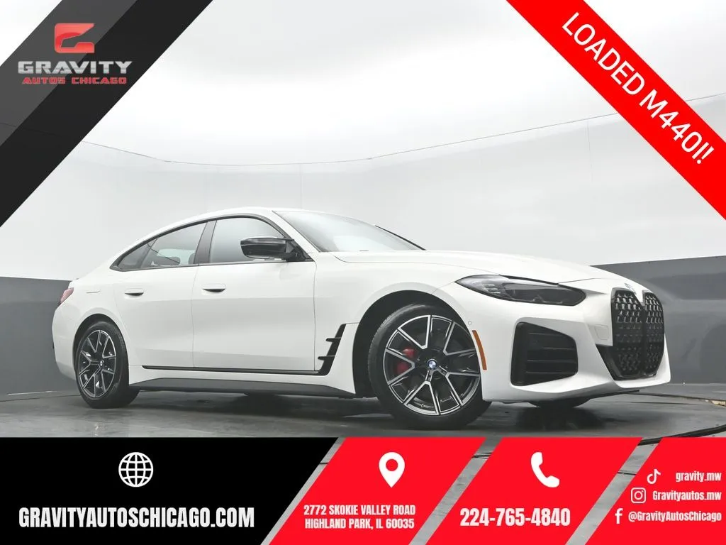 White 2023 BMW 4 Series M440i xDrive for sale in Highland Park, IL