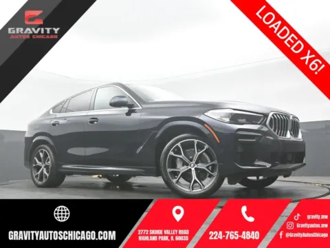 Black 2022 BMW X6 xDrive40i for sale in Highland Park, IL