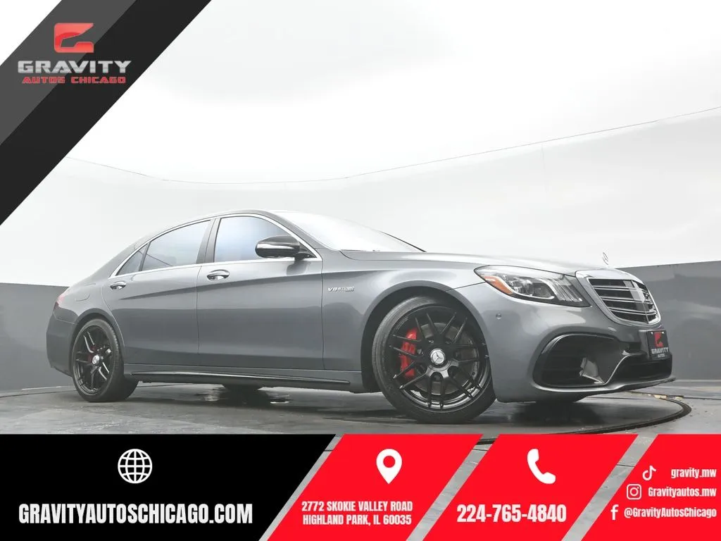 Gray 2020 Mercedes-Benz S-Class S 63 AMG for sale in Highland Park, IL