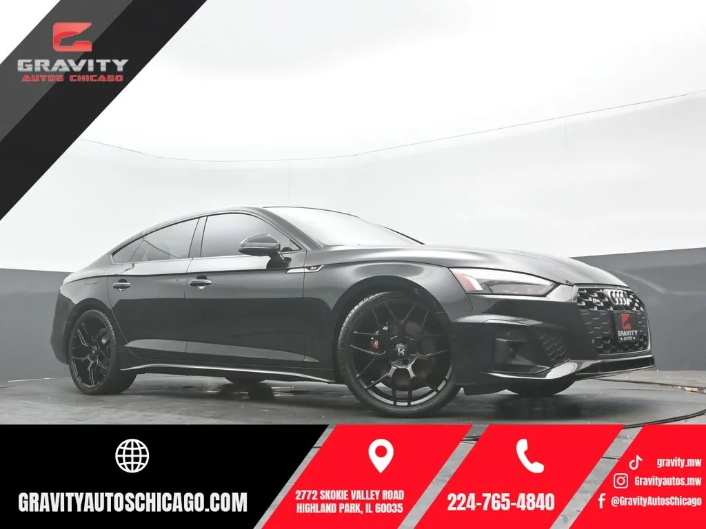 Black 2021 Audi S5 Sportback Premium Plus for sale in Highland Park, IL