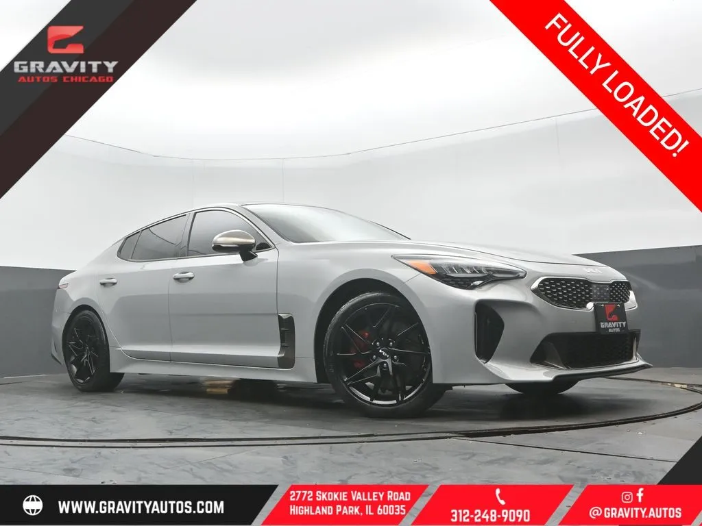 White 2022 Kia Stinger GT-Line for sale in Highland Park, IL