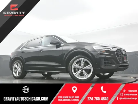 Black 2022 Audi Q8 55 Premium Plus for sale in Highland Park, IL