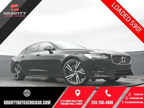 Black 2020 Volvo S90 T6 R-Design for sale in Highland Park, IL