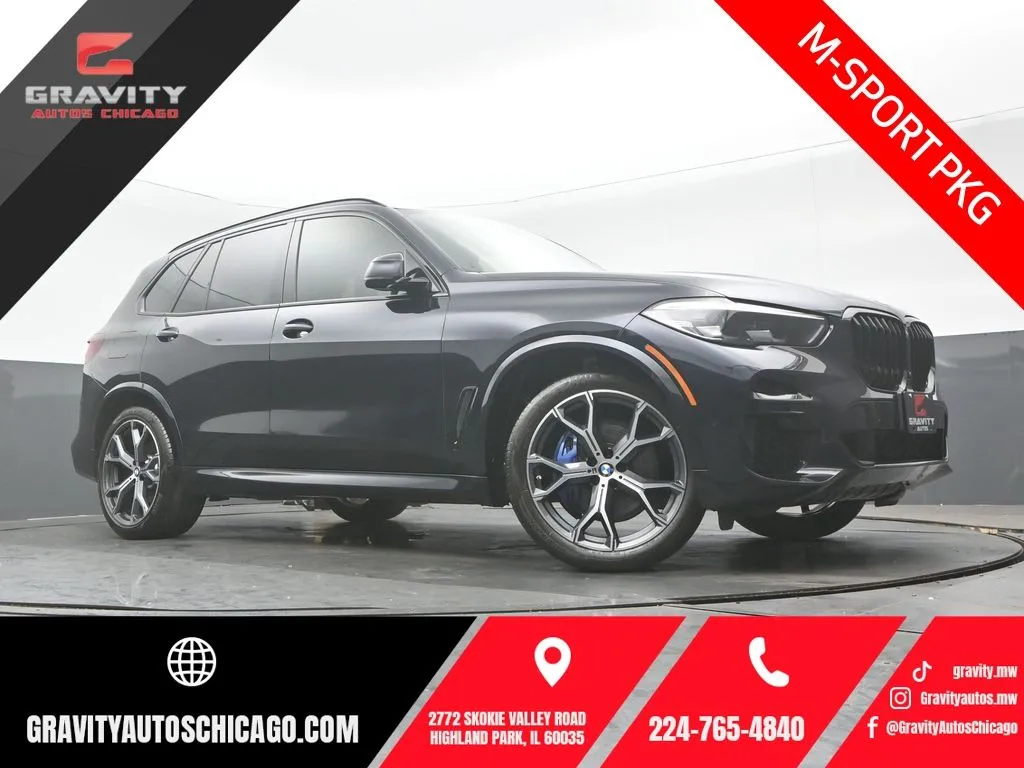 Black 2022 BMW X5 xDrive40i for sale in Highland Park, IL