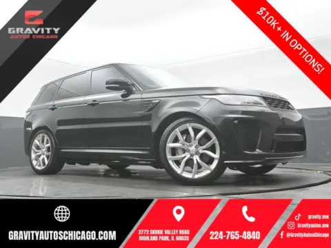 Black 2021 Land Rover Range Rover Sport SVR for sale in Highland Park, IL