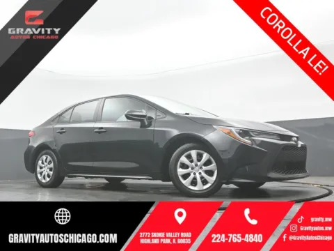 Black 2022 Toyota Corolla LE for sale in Highland Park, IL