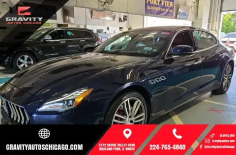 Blue 2018 Maserati Quattroporte S Q4 for sale in Highland Park, IL
