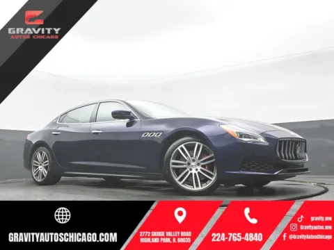 Blue 2018 Maserati Quattroporte S Q4 for sale in Highland Park, IL