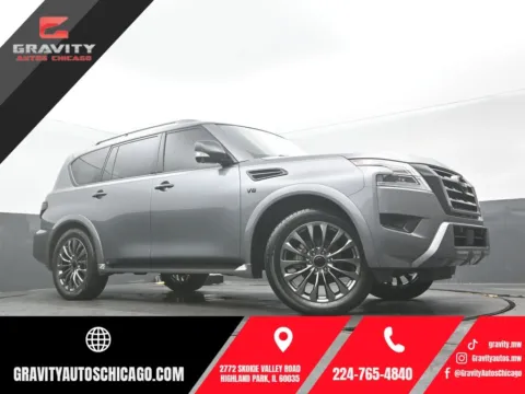 Gray 2021 Nissan Armada Platinum for sale in Highland Park, IL