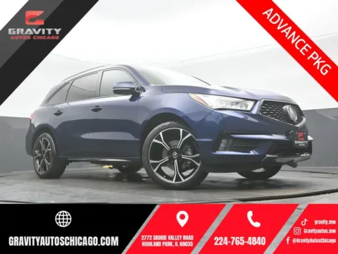 Blue 2019 Acura MDX 3.5L Advance Package for sale in Highland Park, IL