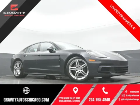 Gray 2018 Porsche Panamera 4 for sale in Highland Park, IL