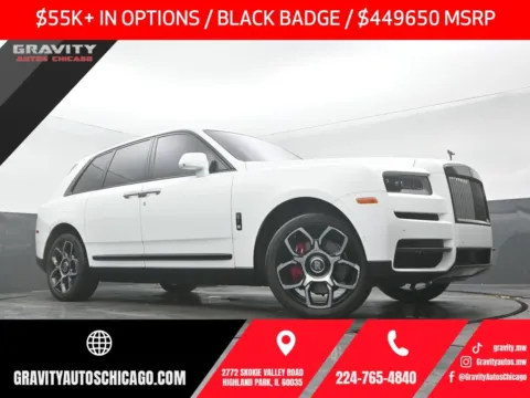 White 2021 Rolls-Royce Cullinan Black Badge for sale in Highland Park, IL