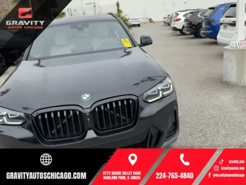 Black 2023 BMW X3 xDrive30i for sale in Highland Park, IL