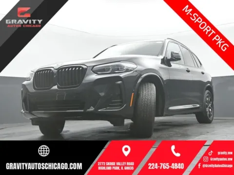 Black 2023 BMW X3 xDrive30i for sale in Highland Park, IL