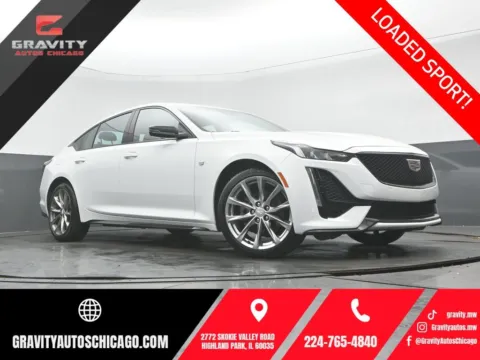 White 2023 Cadillac CT5 Sport for sale in Highland Park, IL