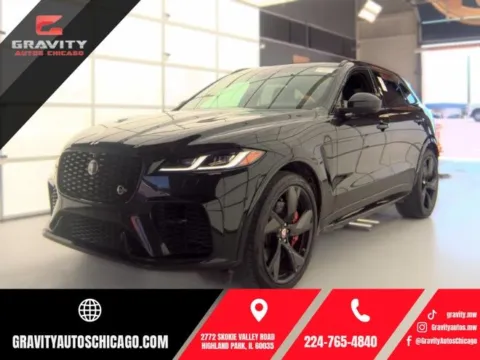 Black 2022 Jaguar F-PACE SVR for sale in Highland Park, IL