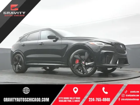 Black 2022 Jaguar F-PACE SVR for sale in Highland Park, IL
