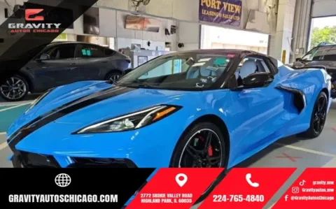 Blue 2022 Chevrolet Corvette Stingray for sale in Highland Park, IL