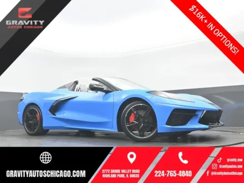 Blue 2022 Chevrolet Corvette Stingray for sale in Highland Park, IL
