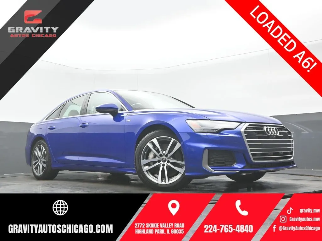 Blue 2023 Audi A6 55 Premium Plus for sale in Highland Park, IL